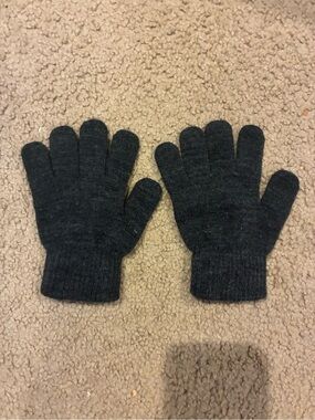 Target Kids Dark Gray Knit Mittens